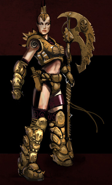 Illustration for article titled The awesome power of battlesuit and armor concept art!